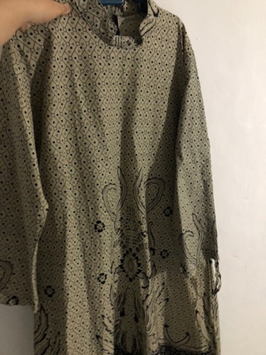 M-l-xl-xxl Batik Tunik Wanita Asj Sa Hrb026 Kenongo Pekalongan Sogan Tulis