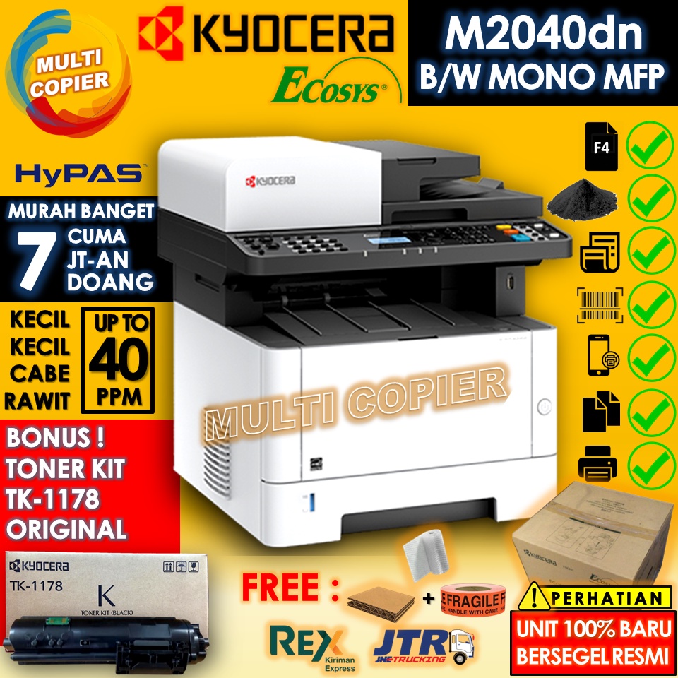 Mesin Fotocopy Kyocera Ecosys M2040Dn MA4000x Printer Terlaris Dan Termurah - Photocopy Laserjet Kyo