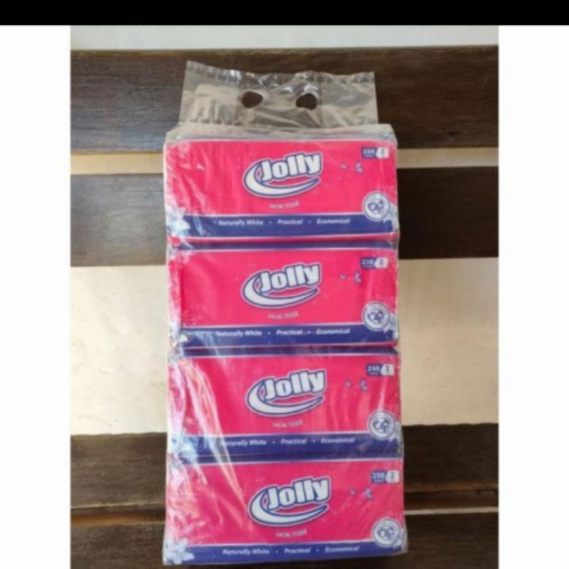 TISSUE JOLLY BY PASEO 250 SHEETS 1 KARTON ISI 48 PCS (12 PAKET)