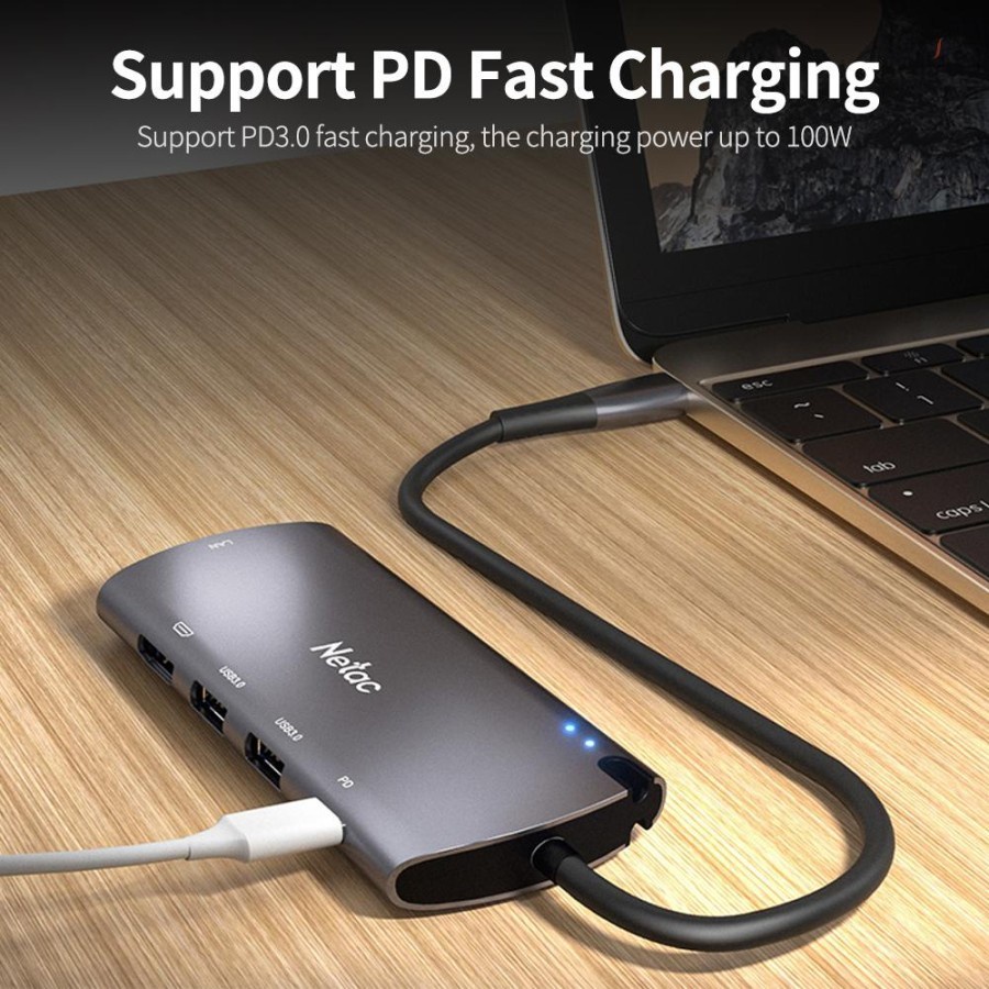 Netac WH41 6 in 1 dock &amp; M.2 SATA External SSD Case Original