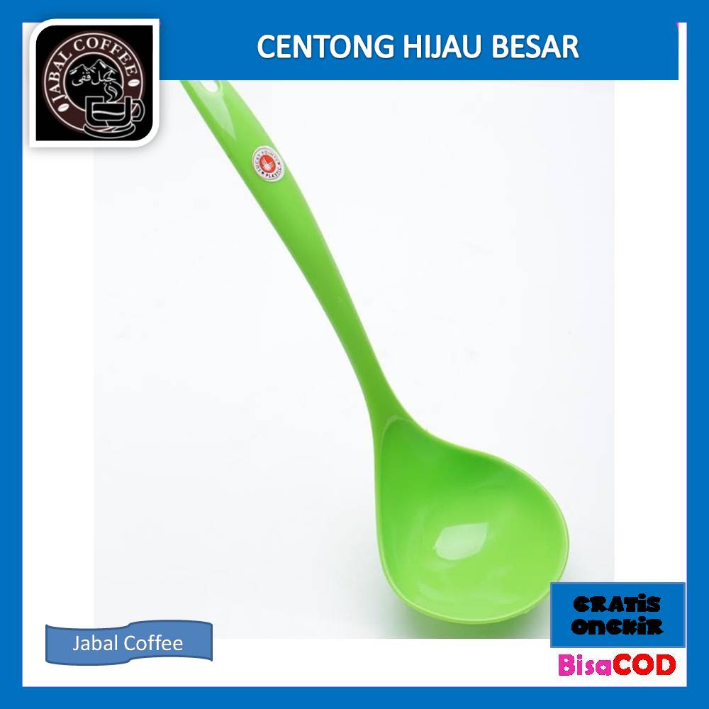 Centong Hijau Besar / Centong Sayur Hijau 02