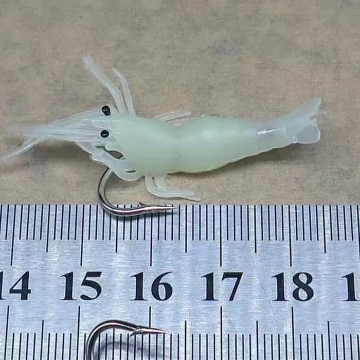 Umpan Pancing Udang Shrimp Buatan - Soft Udang Silikon