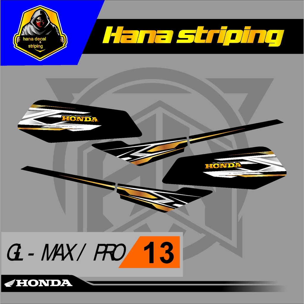Stiker variasi Sticker Striping Lis Variasi GL PRO - GL MAX variasi desain 13