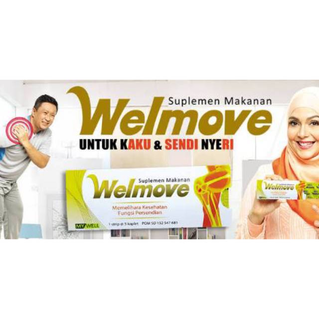 Welmove atasi kaku dan nyeri sendi dengan isi ( glucosamine dan chondroitin) #original