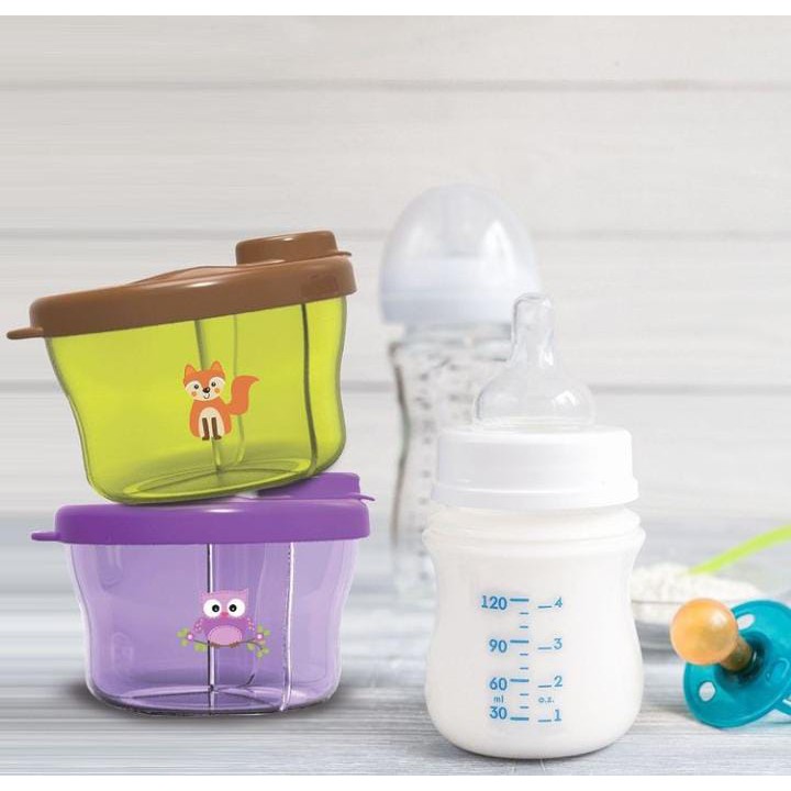 Baby Safe - Milk Powder Container (SATUAN) / Tempat Susu Bayi / Kedap udara / Anti Tumpah / Tempat susu Anti Tumpah / Plastic / Travel Friendly