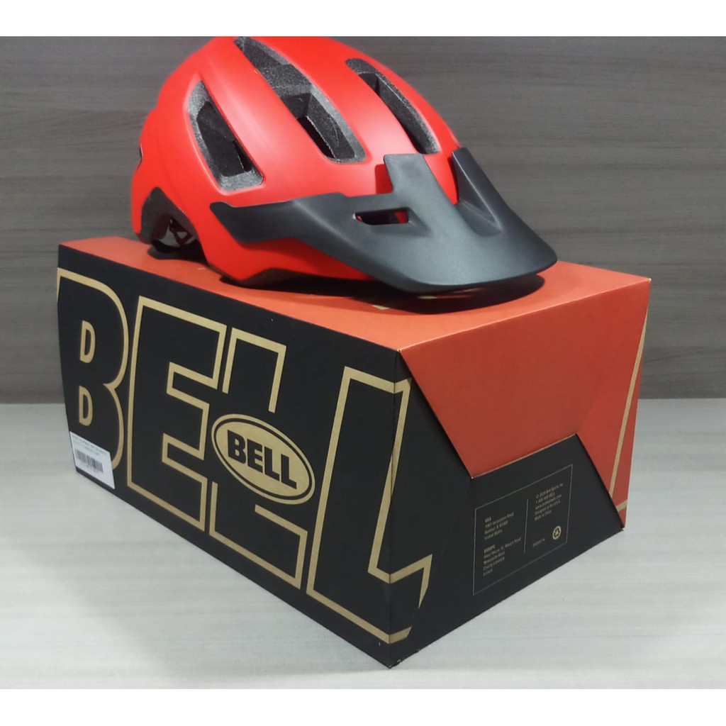 HELM SEPEDA BELL NOMAD RED BLACK