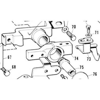 141700-001 Emergency Stop Support Mesin Jahit Lubang Kancing Brother B814 141700001