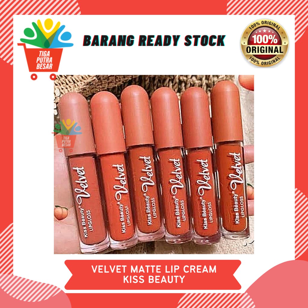 VELVET MATTE LIP CREAM KISS BEAUTY ORI THAILAND