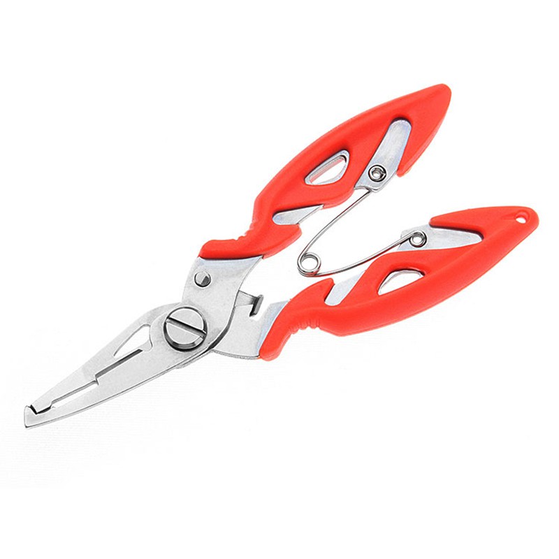 1Pcs Fishing Plier Scissor Braid Line Lure Cutter Kait Remover Tackle Alat Memotong Ikan Menggunakan Penjepit Gunting Tang Memancing