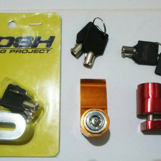 Gembok cakram motor.