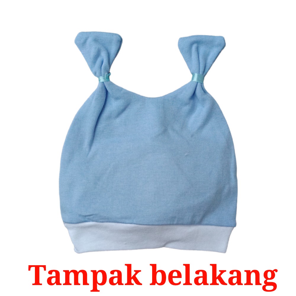 TOPI BONEKA ANAK POMPOM KUPLUK BAYI KUCIR PREMIUM