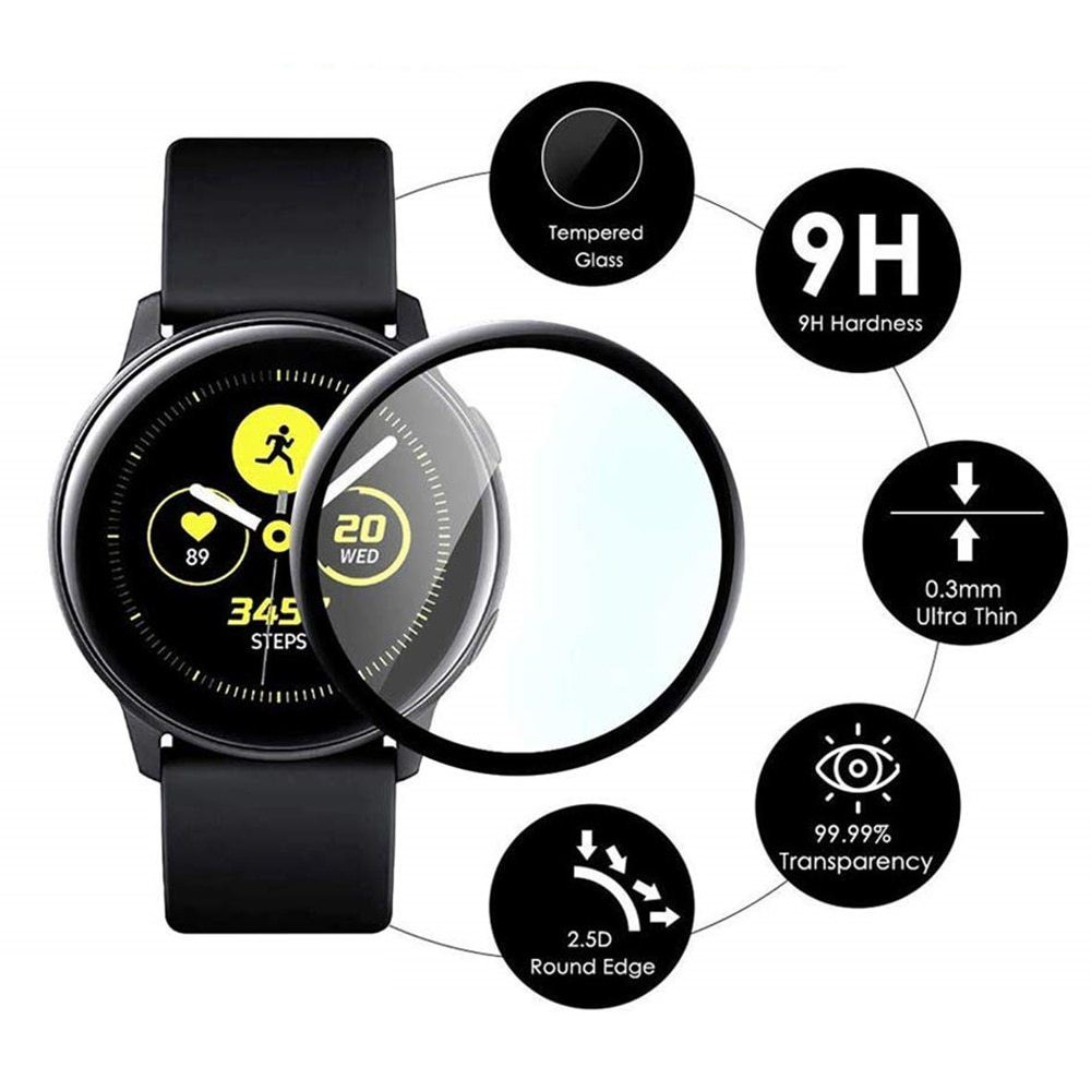 TEMPERED GLASS UNTUK SAMSUNG GALAXY WATCH ACTIVE 2 40mm dan 44mm