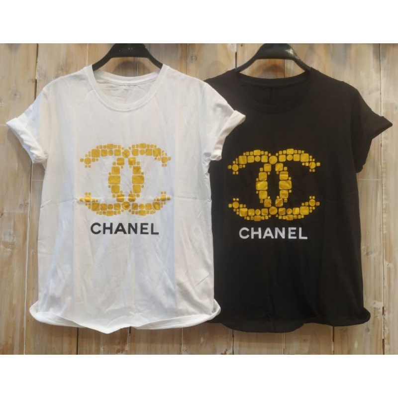 NEW KAOS CHANEL GOLD HP / KAOS KATUN WANITA / KAOS MURAH