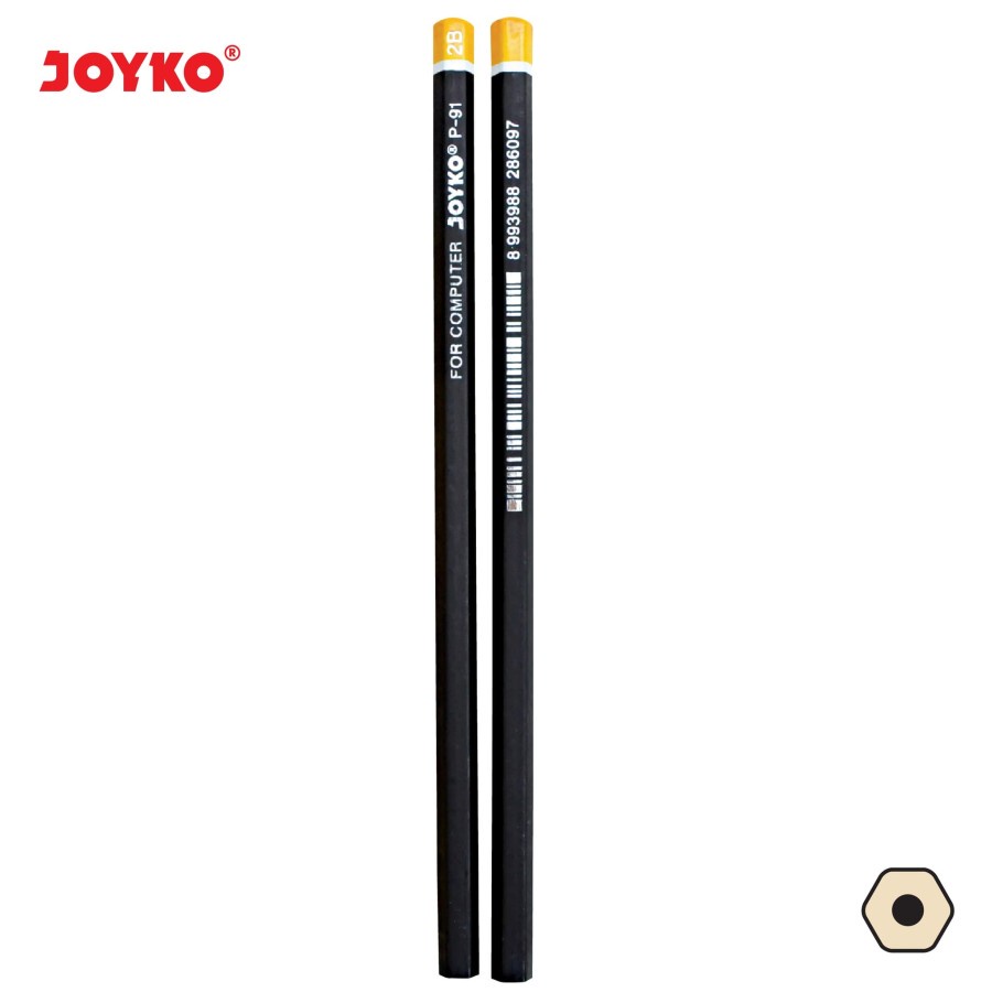 

Pensil 2B Joyko P-91 perlusin = 12 pcs