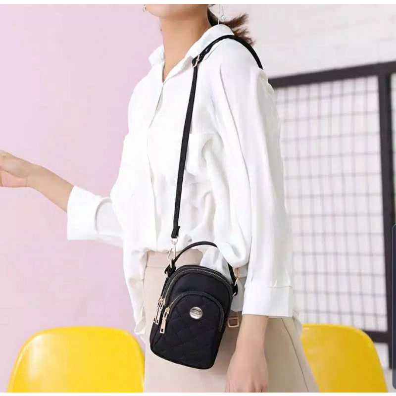 Tas Wanita Import Jinjing Dan Selempang CHIBAO Mini CB8182 8182 Bahan Parasut Kualitas S