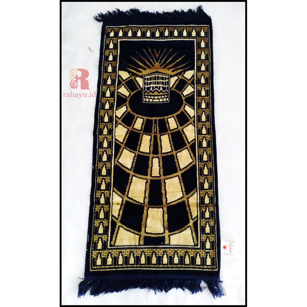 Sajadah Exlusif Nurtex Kabah Navy Kotak
