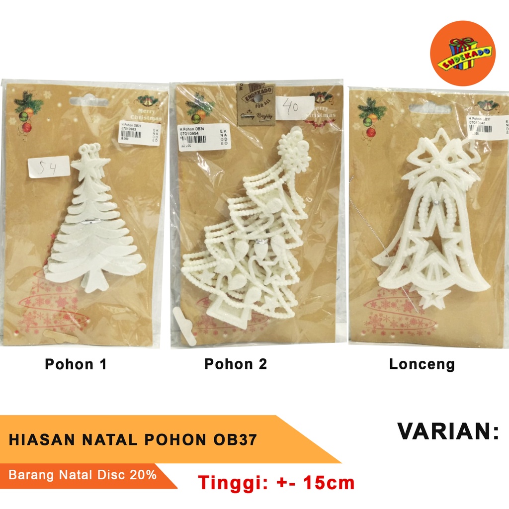 HIASAN NATAL POHON OB37 - Hiasan Natal