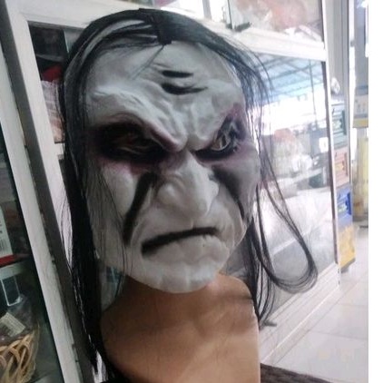 topeng Halloween zombie mask dead man latex