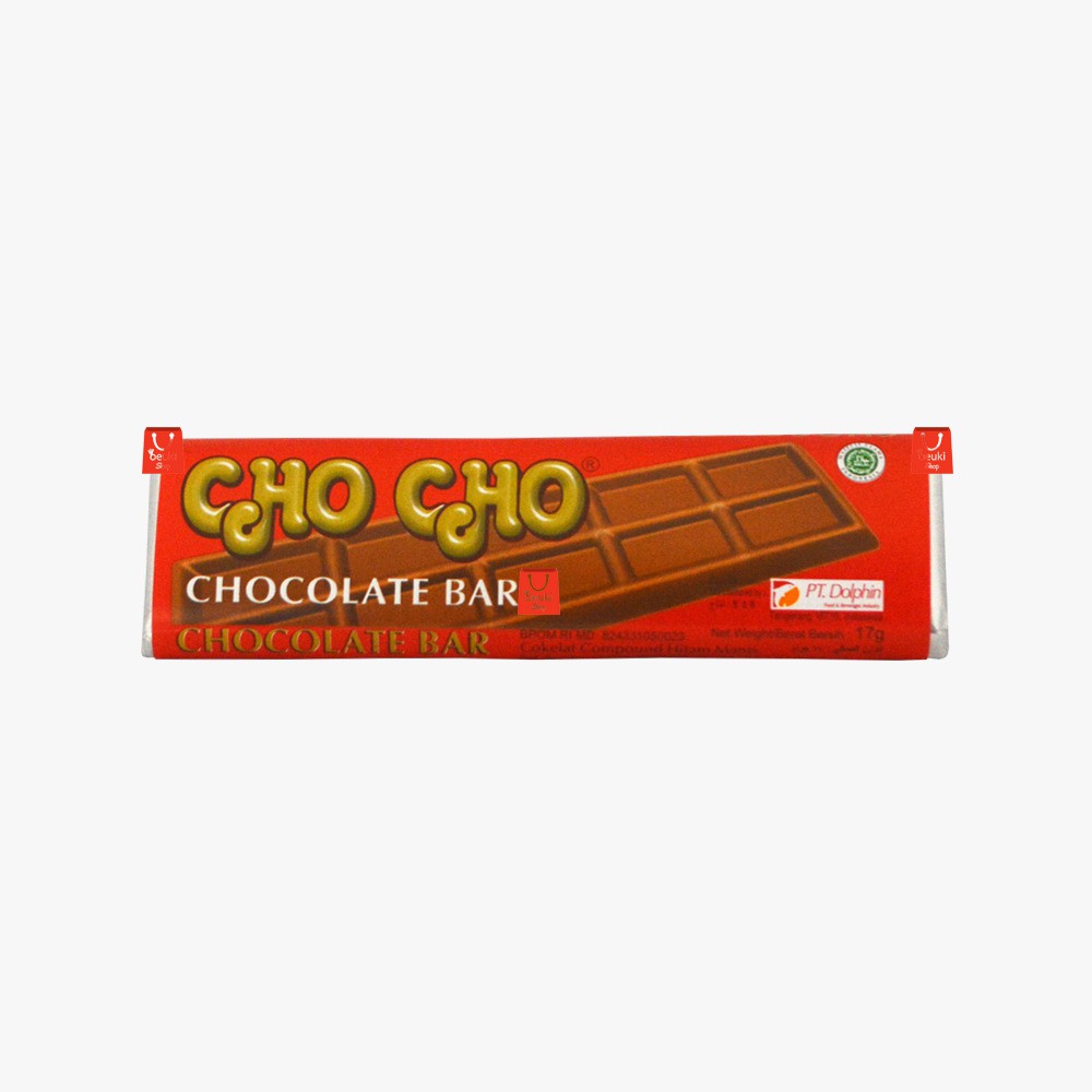 

Cho Cho Chocolate Bar Coklat Compound Hitam Manis Eceran - 17gr