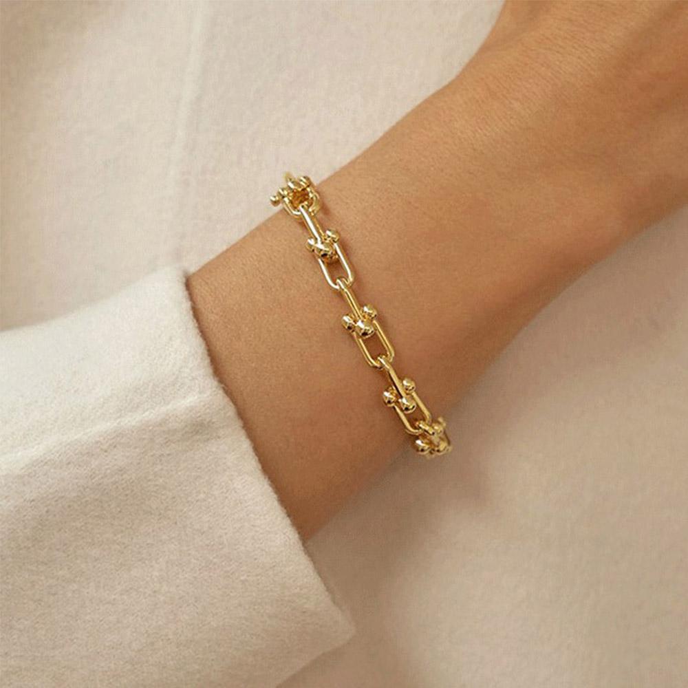 Mxbeauty Gelang Rantai Vintage Baru Wanita Hiphop Punk Perhiasan Pasangan
