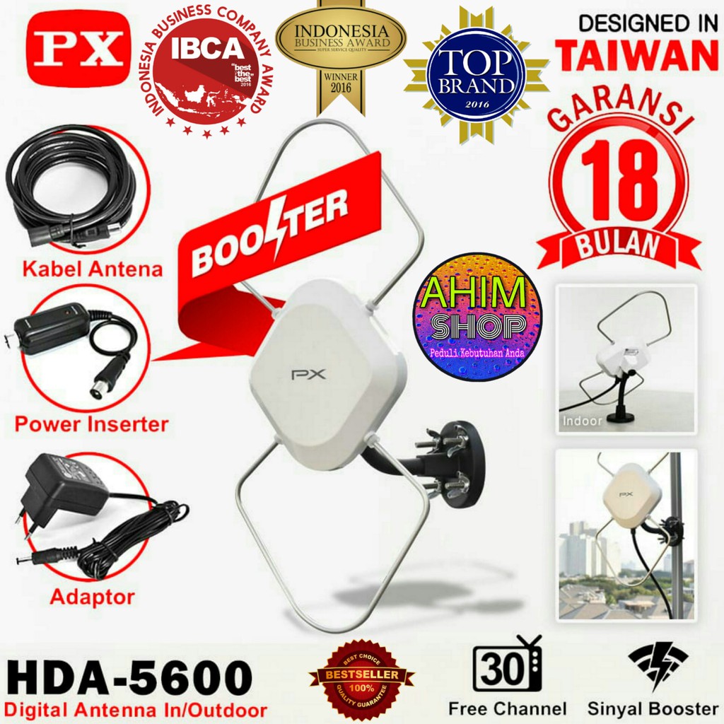 Px Hda 5600 Inoutdoor Antenna Digital Tv Booster Kabel Coaxial Uhfvhf Antena Luardalam Modern