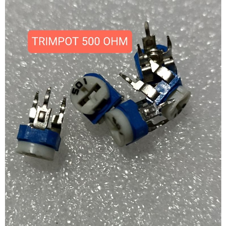 Trimpot 500 OHM ( 501 ) Trimpot Trimmer 500 OHM 501 Variable Vertical Vr Blue