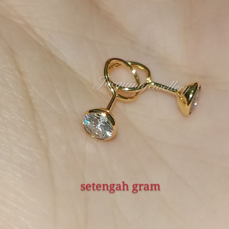 anting toge emas muda