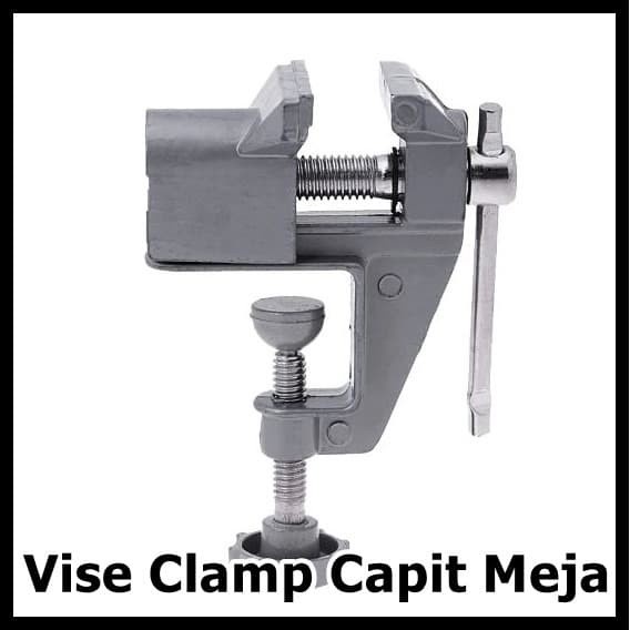 Vise Clamp Capit Meja Alat Penjepit Kayu 12E8F3 Silver