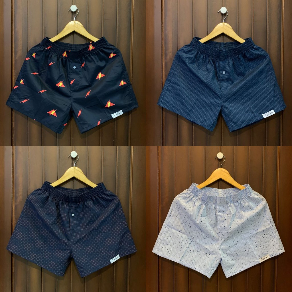 Syzikalu Boxer Pria Wanita Dewasa Katun Printing Premium Motif X takako