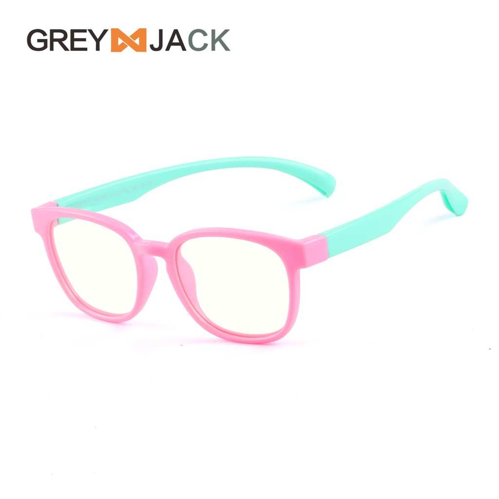 Grey Jack/Kacamata ANAK anti radiasi blueray komputer HP TV TR90/ FA8158-C3pink tosca