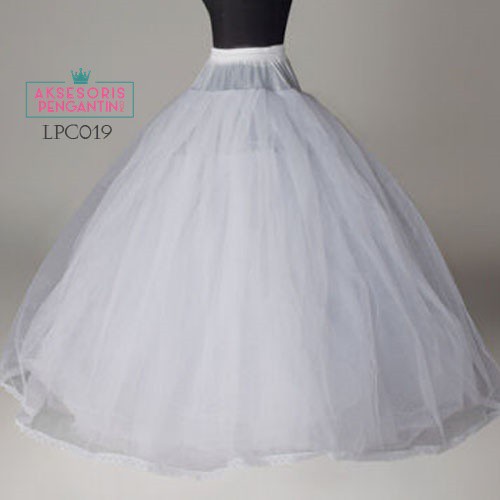 [TOKO TERPERCAYA] ROK NGEMBANG PETTICOAT BALL GOWN GRADE A 6 RING PETIKUT KAWAT LPC019