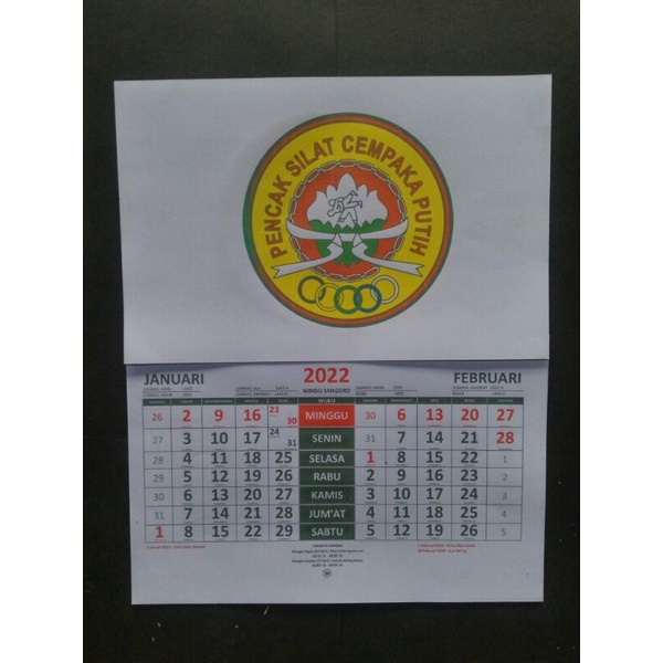 

Kalender 2022 Pencak Silat Cempaka Putih CP
