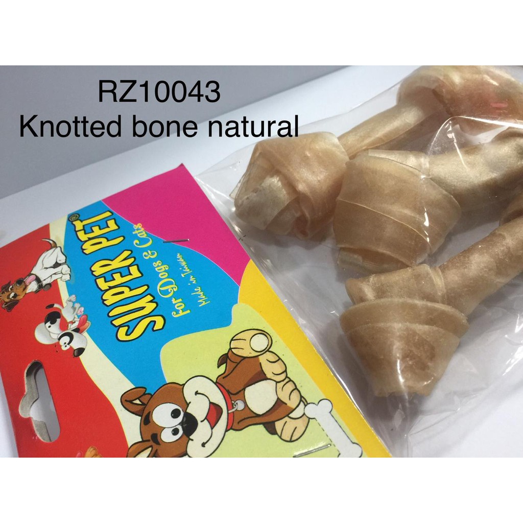 snack tulang anjing - knotted bone 4&quot;