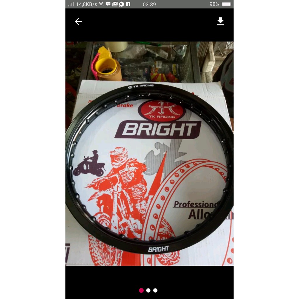 velg tk japan 160 ring 17 trsdia wrna hitam sama gold  silver Termurah