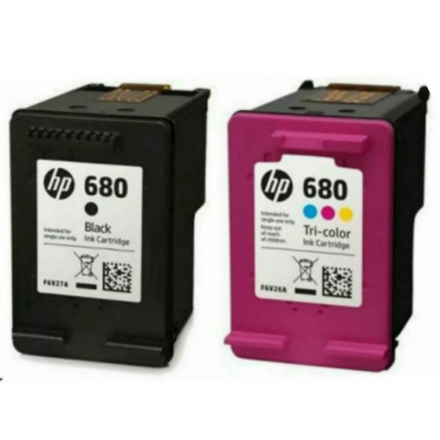 PAKETAN CARTRIDGE HP 680 BLACK DAN COLOR KOSONGAN BEKAS ORI