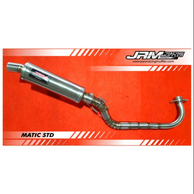 Knalpot matic std Racing JRM muffler