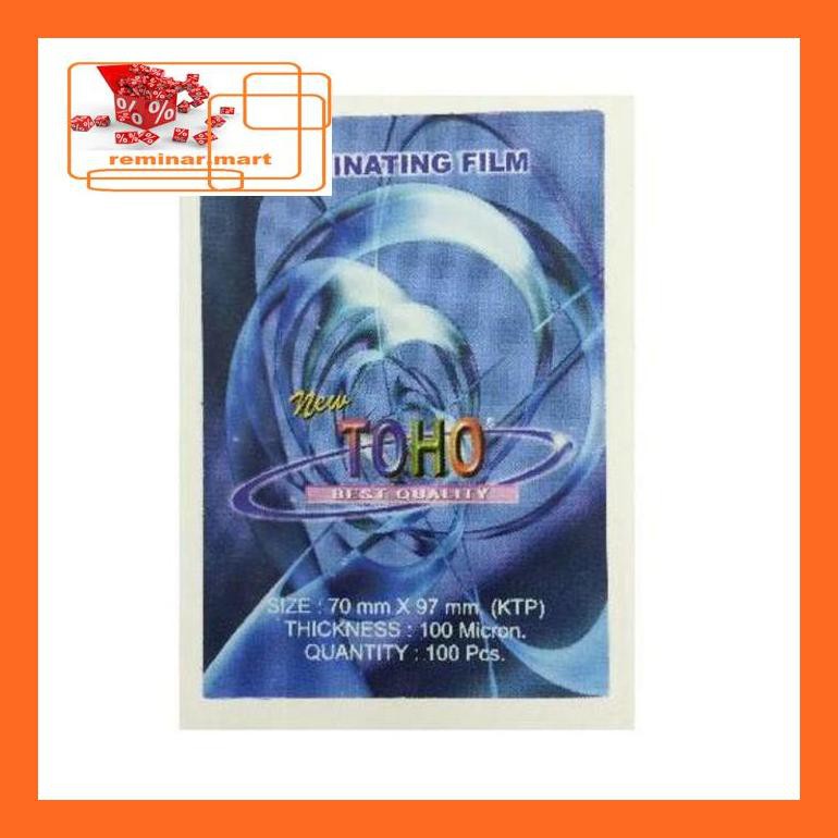 

474Srem Plastik Laminating Toho Ukuran Ktp 100 Micron Atk Repjd80E