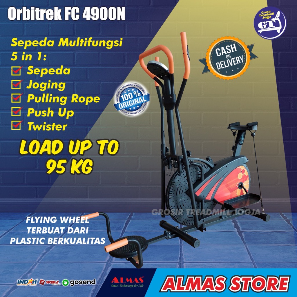 Sepeda Orbitrack Orbitrek Orbitrac Fitness Olahraga Gym Sepedah Speda Elliptical Cross Trainer Dirum
