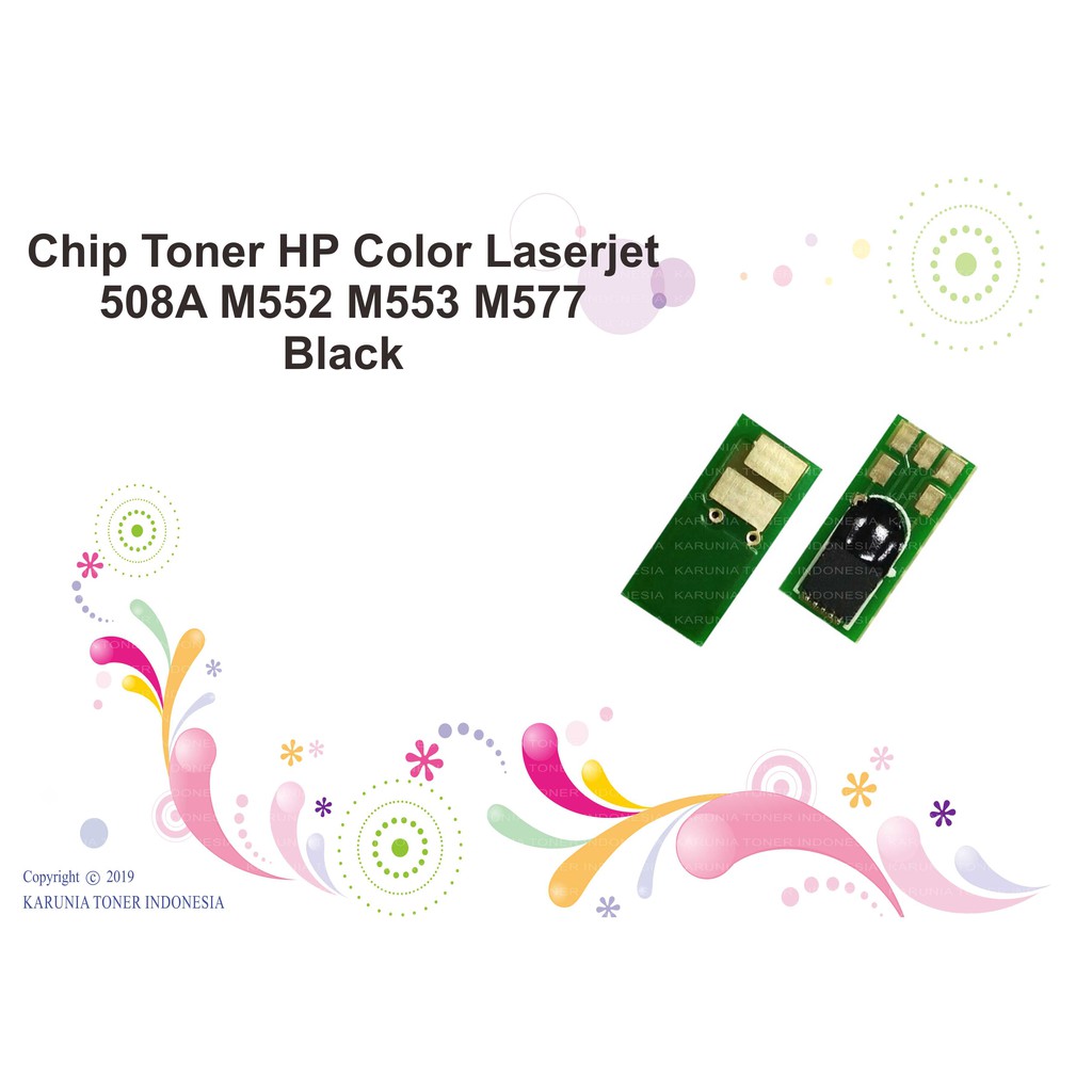 Chip Toner HP 508A CF363A CF360 LaserJet MFP M577 M577dn M577z M552 M552dn M553 M553dn C M Y K