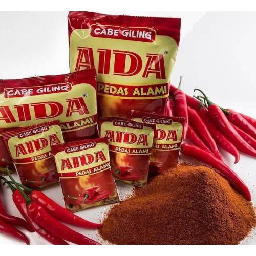 CABAI GILING / CABAI BUBUK MERK AIDA 500GR