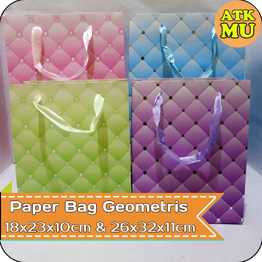 

Paper Bag Tikar Geomatris 18x23x10cm (S) HP