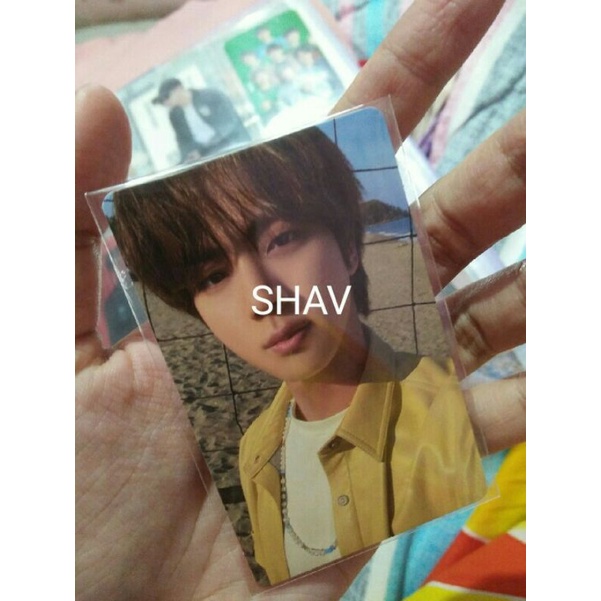 PHOTOCARD PC SEOKJIN JIN BUTTER CREAM PEACHES BTS