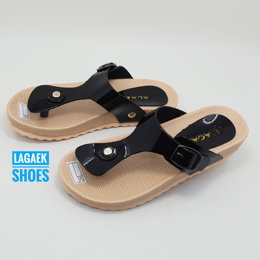 SALE Sandal Jepit Anak Perempuan Tali Hitam Usia 6 Tahunan Untuk Anak Cewek Model Flat Santai Simple Dan Ringan