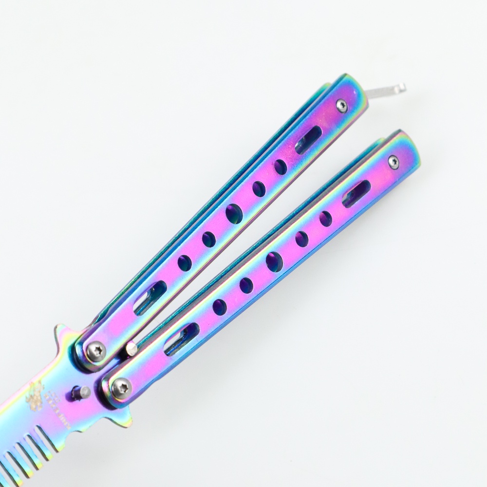 KNIFEZER Sisir Besi Butterfly Training - JL07 - Multi-Color