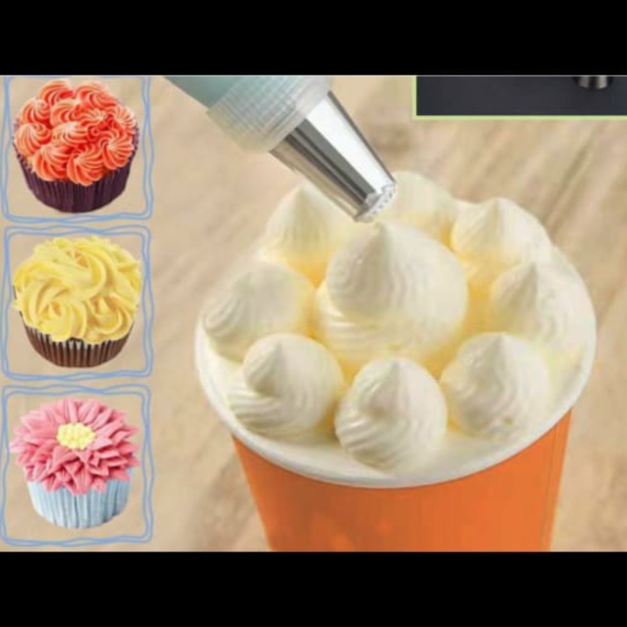 Piping bag silikon set nozzle spuit 8in1 serbaguna penghias kue pastry