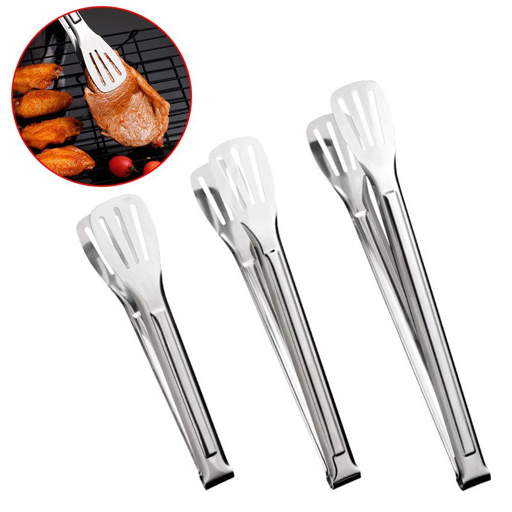 Top Food Clip Utensils Anti Panas Salad Saji Barbekyu Stainless Steel