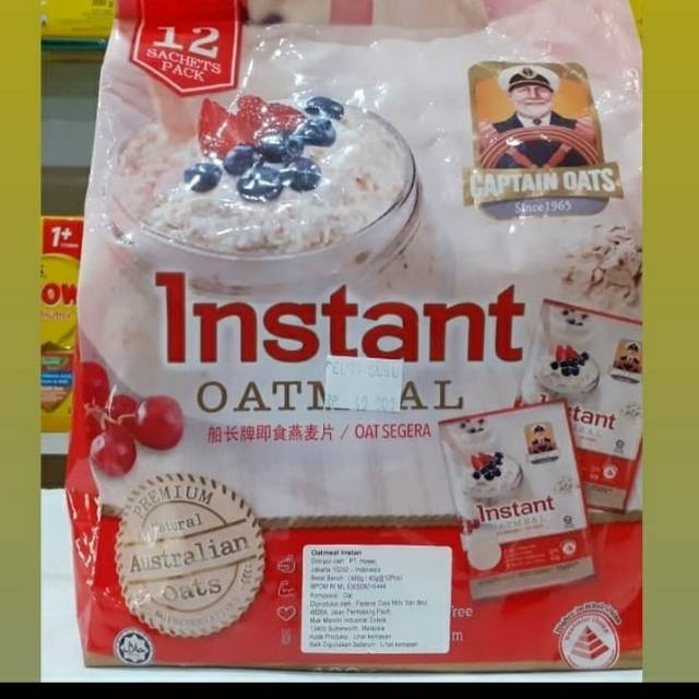 

Instant oat meal by captain oats 12 sachet pack