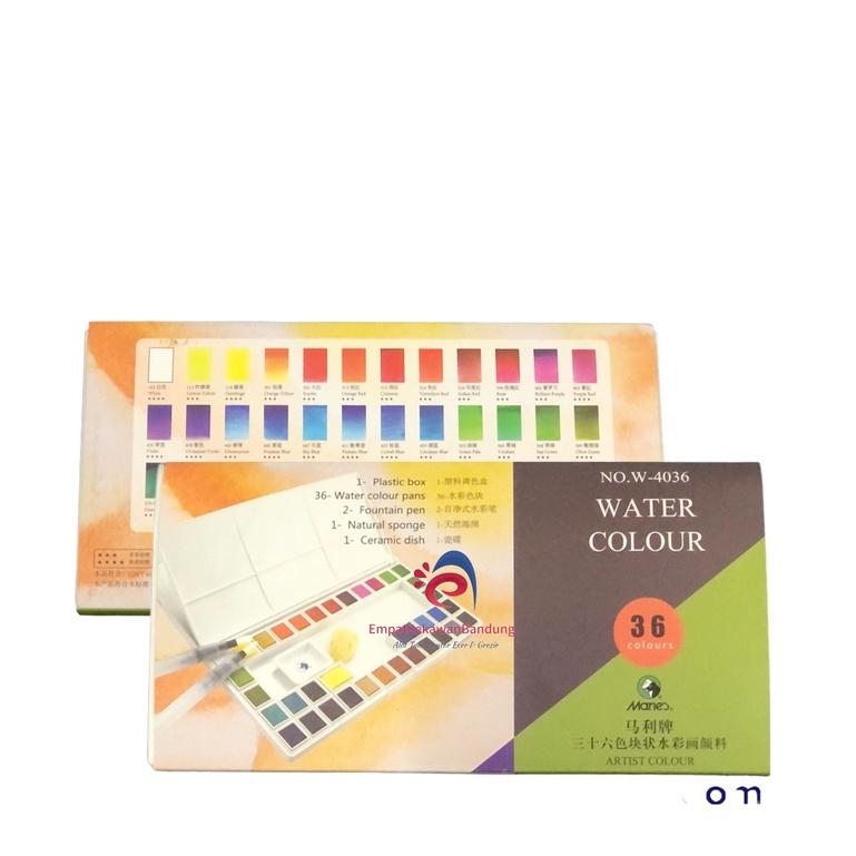 

Water Colour 36 Warna Maries #W-4036 / Cat Air Artist Colour 36 Warna – SHESB