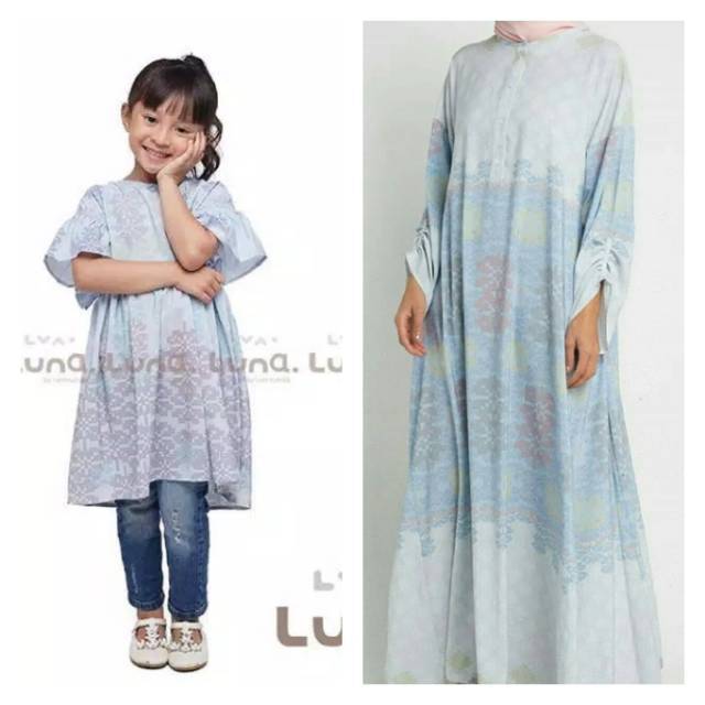 NEW Couple Dalimo Dress Kalika Luna by Ria Miranda Ibu Anak
