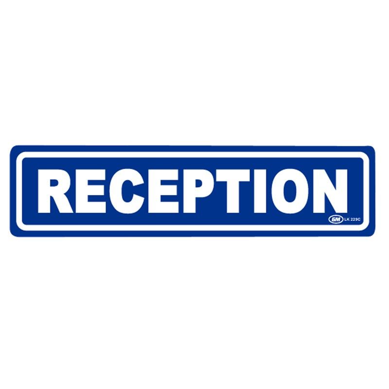 

Papan Tanda / Sign Board / Label Acrylic RECEPTION LK 229 C